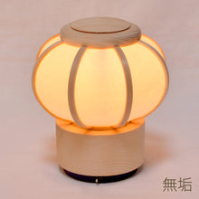 画像をギャラリービューアに読み込む, ゆらぎライト<br>HINATA-日向-<br>無垢・柿渋緑・柿渋ピンク<br>木製/ひのき/美濃和紙<br>雪洞/インテリア照明