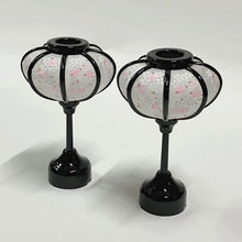 画像をギャラリービューアに読み込む, 雪洞(対)<br>【姫ぼんぼり 桜小町】<br>ミニ雪洞<br> 桃の節句/雛人形