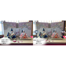画像をギャラリービューアに読み込む, 雪洞(対)<br>【姫ぼんぼり 桜小町】<br>ミニ雪洞<br> 桃の節句/雛人形