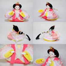 画像をギャラリービューアに読み込む, みやび雛 <br>桃色/薄藤(金襴) <br>平飾りセット