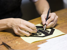 画像をギャラリービューアに読み込む, 漢字ステッカー3枚セット<br>【全6種類】金/赤/黒<br>3㎝・5㎝・8㎝<br>カッティングシール