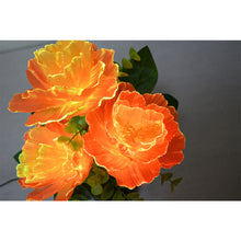 画像をギャラリービューアに読み込む, オレンジカーネーション<br> イルミネーション造花<br> 仏花/盆提灯/インテリア