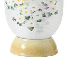 画像をギャラリービューアに読み込む, 宝珠灯480 ①<br>創作提灯/陶器製<br>手描き/絹二重<br>盆提灯/岐阜県産