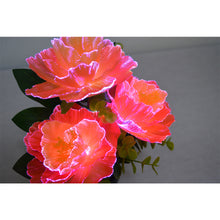 画像をギャラリービューアに読み込む, オレンジカーネーション<br> イルミネーション造花<br> 仏花/盆提灯/インテリア