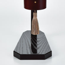 画像をギャラリービューアに読み込む, ほうずき提灯<br>木製スタンド付き雪洞<br>創作提灯/和照明<br>絹二重/インテリア