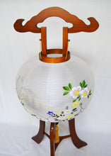 画像をギャラリービューアに読み込む, 大内行灯 12号<br>行徳①【左右対】<br>木製けやき 絹二重張