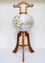 画像をギャラリービューアに読み込む, 大内行灯 12号<br>行徳①【左右対】<br>木製けやき 絹二重張