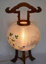 画像をギャラリービューアに読み込む, 大内行灯 12号<br>行徳①【左右対】<br>木製けやき 絹二重張