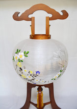 画像をギャラリービューアに読み込む, 大内行灯 12号<br>行徳①【左右対】<br>木製けやき 絹二重張