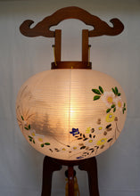 画像をギャラリービューアに読み込む, 大内行灯 12号<br>行徳①【左右対】<br>木製けやき 絹二重張