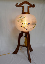 画像をギャラリービューアに読み込む, 大内行灯 12号<br>行徳①【左右対】<br>木製けやき 絹二重張