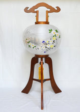 画像をギャラリービューアに読み込む, 大内行灯 12号<br>行徳①【左右対】<br>木製けやき 絹二重張