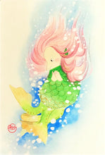 画像をギャラリービューアに読み込む, アマビエ和紙はがき<br>3枚セット② 美濃和紙<br>光触媒/ポストカード