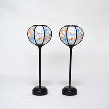 画像をギャラリービューアに読み込む, 雪洞(対)【なつめ式】<br>10号・11号 2種類<br>かすみ桜オレンジ<br> 桃の節句/雛人形