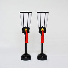 画像をギャラリービューアに読み込む, 燭台(対)<br>9号~13号 5種類<br>【綾】白・赤房付き<br> 五月人形/雛人形