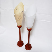 画像をギャラリービューアに読み込む, いろどり燭台45号(1本)<br> けやき調・木製<br>【雲竜シート】 燭台型<br>インテリア照明