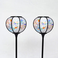 画像をギャラリービューアに読み込む, 雪洞(対)【なつめ式】<br>10号・11号 2種類<br>かすみ桜オレンジ<br> 桃の節句/雛人形