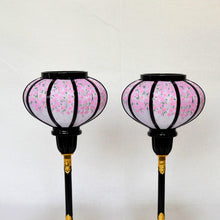 画像をギャラリービューアに読み込む, 雪洞(対)【菊燈木製】<br>10号~16号 6種類<br>ピンク桜/岐阜県産<br> 桃の節句/雛人形