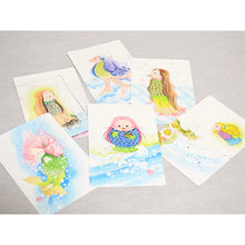 画像をギャラリービューアに読み込む, アマビエ和紙はがき<br>3枚セット② 美濃和紙<br>光触媒/ポストカード