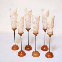 画像をギャラリービューアに読み込む, 美濃和紙のあかり(小)<br>1本/創作燭台<br>インテリア照明/ライト