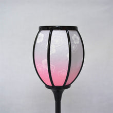 画像をギャラリービューアに読み込む, 雪洞(対)【桃山】<br>9号 白梅ピンクぼかし<br> 桃の節句/雛人形