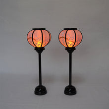 画像をギャラリービューアに読み込む, 雪洞(対)【黒塗り】<br>2号~5号 4種類<br>梅山水<br> 木製/桃の節句/雛人形