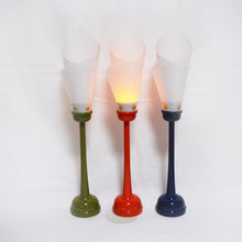 画像をギャラリービューアに読み込む, いろどり燭台45号(1本)<br> 朱・木製<br>【雲竜シート】 燭台型<br>インテリア照明