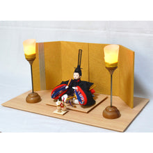 画像をギャラリービューアに読み込む, ころろ【天神様】<br>人形・台・屏風・油灯・前飾りのセット<br>学業成就【送料無料】