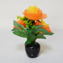画像をギャラリービューアに読み込む, オレンジカーネーション<br> イルミネーション造花<br> 仏花/盆提灯/インテリア