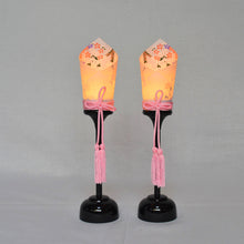 画像をギャラリービューアに読み込む, 油灯(対)【山桜】<br>9号~13号<br> 節句/雛人形/五月人形