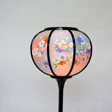 画像をギャラリービューアに読み込む, 雪洞(対)【なつめ式】<br>10号・11号 2種類<br>かすみ桜オレンジ<br> 桃の節句/雛人形