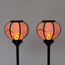 画像をギャラリービューアに読み込む, 雪洞(対)【黒塗り】<br>2号~5号 4種類<br>梅山水<br> 木製/桃の節句/雛人形