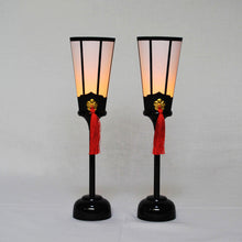 画像をギャラリービューアに読み込む, 燭台(対)<br>9号~13号 5種類<br>【綾】白・赤房付き<br> 五月人形/雛人形