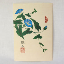画像をギャラリービューアに読み込む, ポストカード<br>3枚セット【D】<br>絵はがき/滝に椛<br>都桜/朝顔