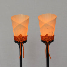 画像をギャラリービューアに読み込む, 油灯(対)<br>オレンジ房【和紙】<br>8号~11号 4種類<br> 節句/雛人形/五月人形