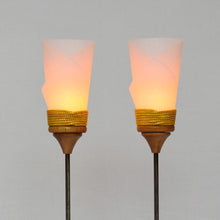 画像をギャラリービューアに読み込む, 油灯(対)【木目油灯】<br>金房/木製 9号~11号<br>雛人形/天神様/五月人形