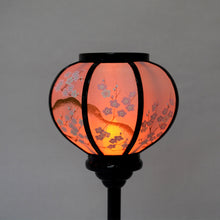 画像をギャラリービューアに読み込む, 雪洞(対)【黒塗り】<br>2号~5号 4種類<br>梅山水<br> 木製/桃の節句/雛人形