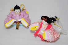 画像をギャラリービューアに読み込む, みやび雛 <br>桃色/薄藤(金襴) <br>平飾りセット