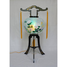 画像をギャラリービューアに読み込む, 大内行灯 尺寸<br>万芭 PC 菊蒔絵<br>ビニロン (回)