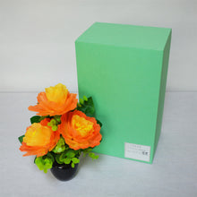 画像をギャラリービューアに読み込む, オレンジカーネーション<br> イルミネーション造花<br> 仏花/盆提灯/インテリア