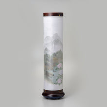 画像をギャラリービューアに読み込む, 宝生750<br>創作提灯/回転灯<br>絹二重/木製<br>盆提灯/岐阜県産