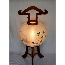 画像をギャラリービューアに読み込む, 大内行灯 12号<br>行徳③【右】<br>木製けやき 絹二重張