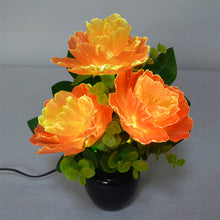 画像をギャラリービューアに読み込む, オレンジカーネーション<br> イルミネーション造花<br> 仏花/盆提灯/インテリア