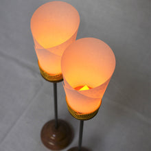 画像をギャラリービューアに読み込む, 油灯(対)【木目油灯】<br>金房/木製 9号~11号<br>雛人形/天神様/五月人形