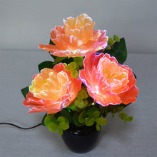画像をギャラリービューアに読み込む, オレンジカーネーション<br> イルミネーション造花<br> 仏花/盆提灯/インテリア