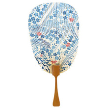 画像をギャラリービューアに読み込む, 水うちわ<br>瓢型【都桜】<br>美濃和紙<br>木製台座付き