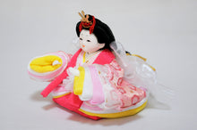 画像をギャラリービューアに読み込む, みやび雛 <br>桃色/薄藤(金襴) <br>平飾りセット