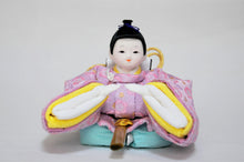 画像をギャラリービューアに読み込む, みやび雛 <br>桃色/薄藤(金襴) <br>平飾りセット