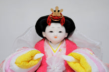 画像をギャラリービューアに読み込む, みやび雛 <br>桃色/薄藤(金襴) <br>平飾りセット