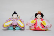 画像をギャラリービューアに読み込む, みやび雛 <br>桃色/薄藤(金襴) <br>平飾りセット